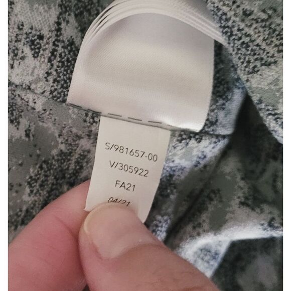 Athleta Elation Textured 7/8 Tight Size Small Meadow Snowfall Blue - Picture 3 of 10